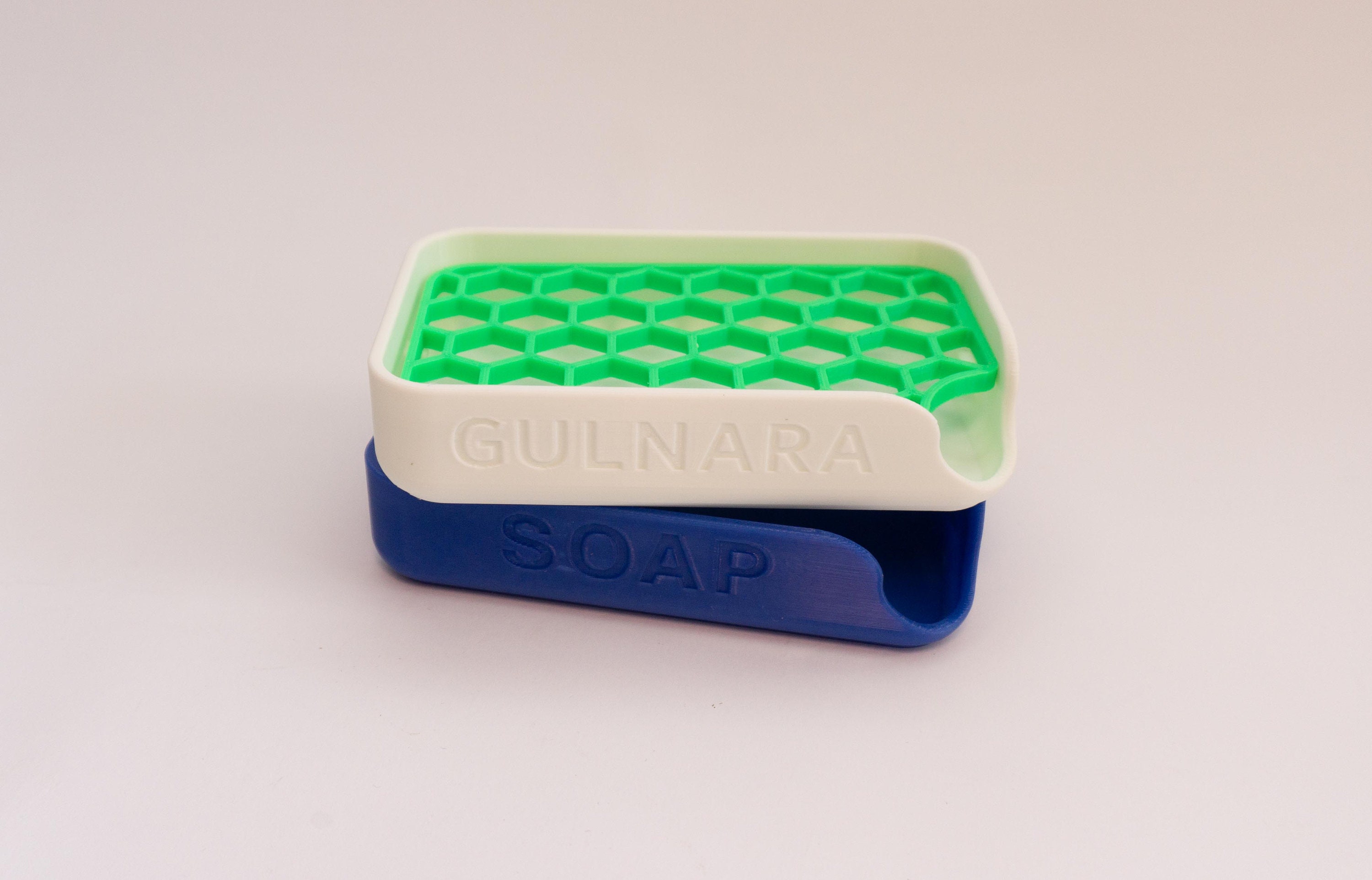 Personalised 3D Printed Soap Dish Hand Made Soap Holder Custom Name