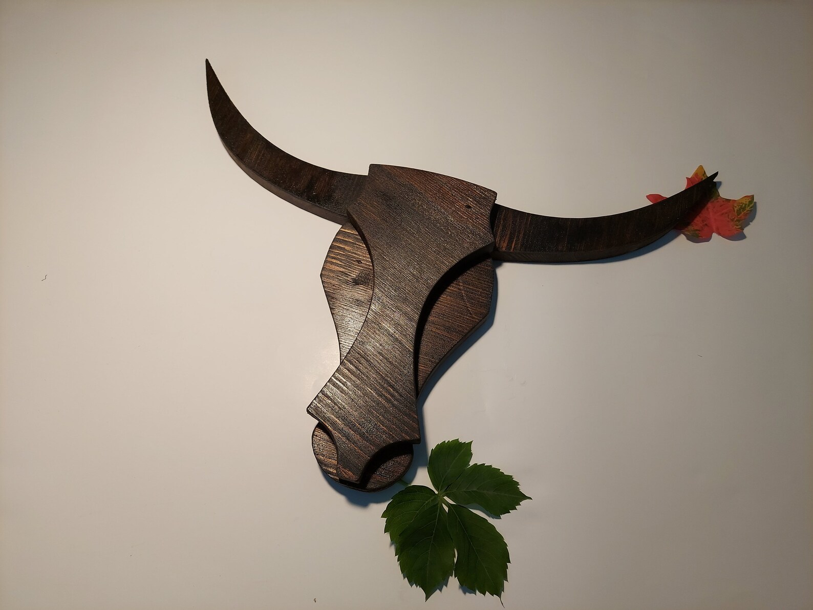 Wood Wall Decor Ox Bull Head Wall Sconces Wood Decorative Wall Etsy