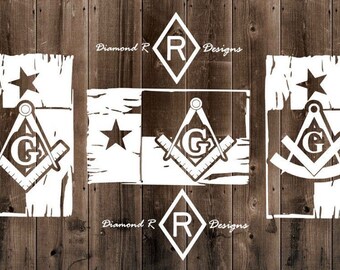 Texas Square and Compass Decal Masonic Freemason Past Master - Etsy