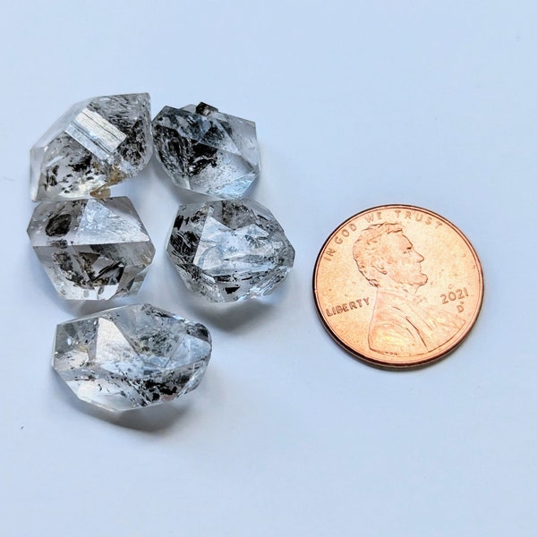 AAA Herkimer Salt and Pepper Stone, Natural Herkimer Diamond, Herkimer Diamond, Herkimer NY Stones