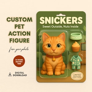 Custom Pet Action Figure, Personalized Dog Toy, Custom Toy Figure, Pet Toy Box, Unique Pet Gift, #actionfiguretrend, Instant Download