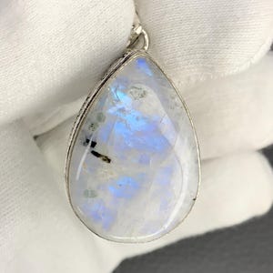 Moonstone Pendant, 925 Silver Plated Moonstone Pendant, Pear Shape Pendant Handmade Pendant Gemstone Pendant, Lovely Pendant, Gifts For Her