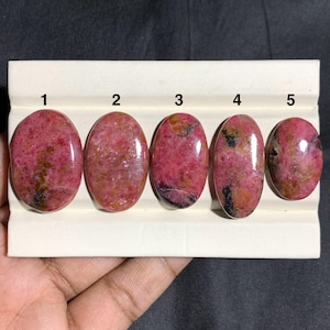 Rhodonite Natural Cabochons, gemstone for jewelry making, wire wrapping, ring pendant setting
