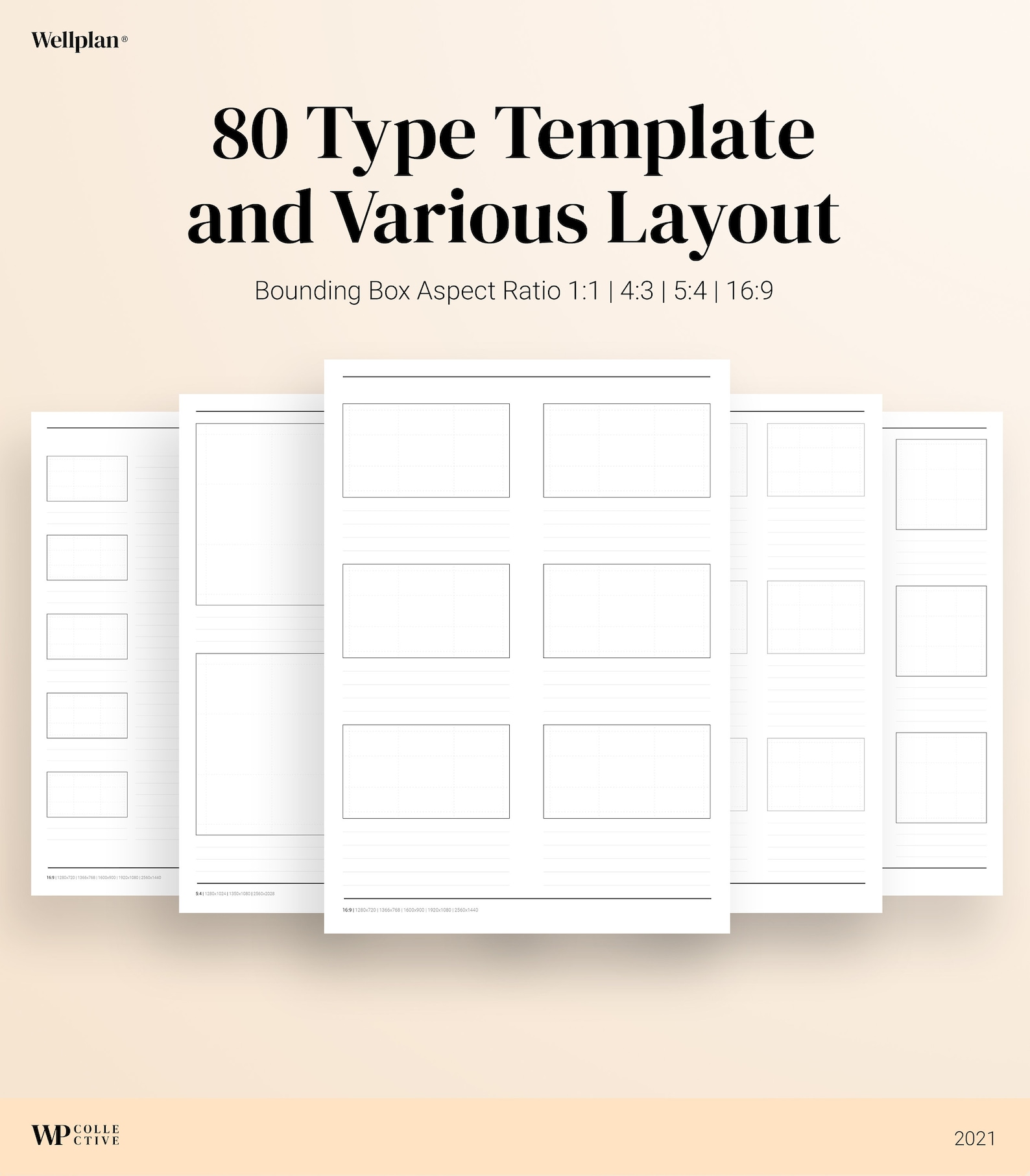 80 Ratio Sketchnote Template Storyboard Panel Sketch note Etsy