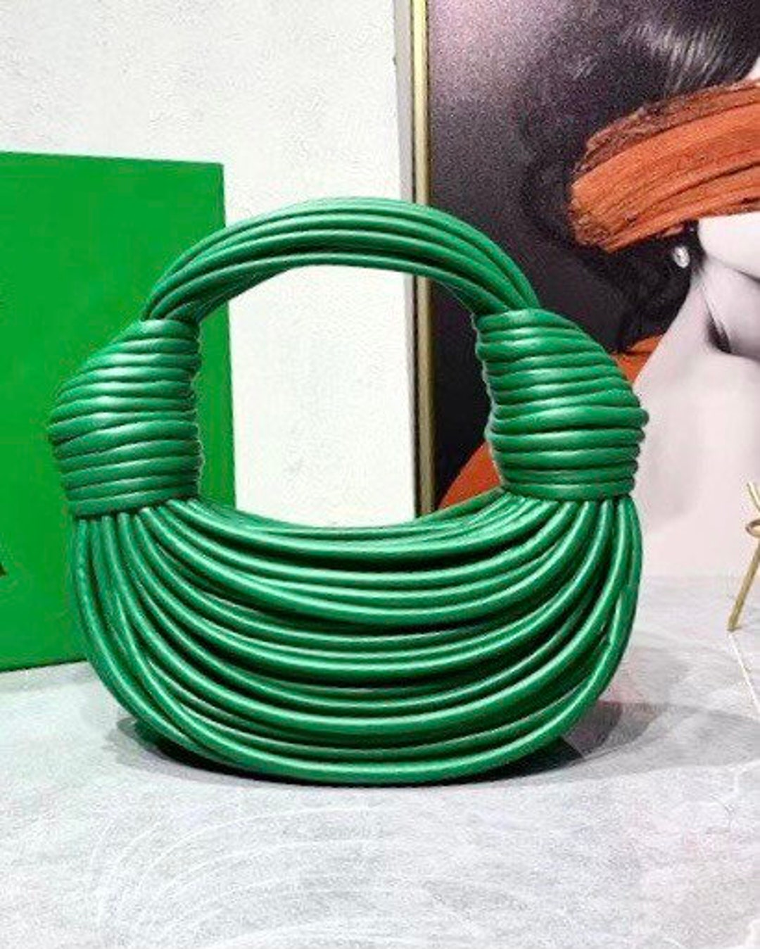 Mini Tubular Leather Top Handle Bag Genuine Lamb Skin Bag Etsy