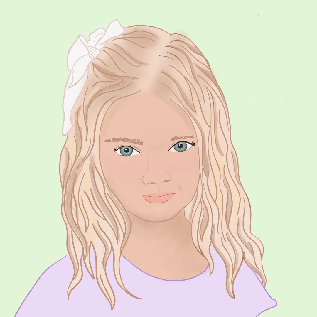 Portrait File Custom Portrait- Digital File - Etsy
