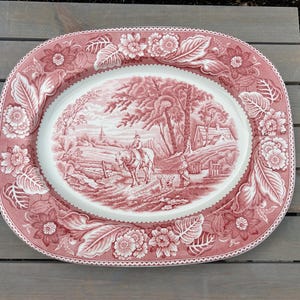 Woods Ware Pink Ware Rectangular Serving Plate