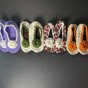 Crochet slippers