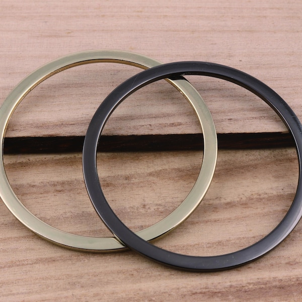 3"(75mm inner) Alloy Bag Handle Purse Handle Metal Purse Ring Circle Purse Handle Carry Ring Purse Frame Box Handle Accessory