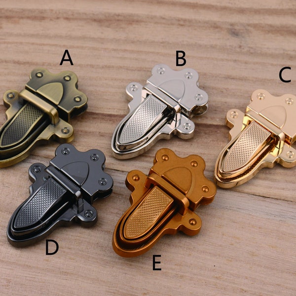 59*41mm Bag Lock Press Locks Push Lock Latch Lock Insert Lock Purse Closure Clutch Lock For Bag Making Lock Suitcase Purse Decorative Locks