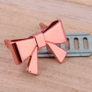 2517mm Bag Label Metal Tags With Feet For Personalized Handcrafted Purse Label Handmade Label Purse Findings Purse Label Bag Handmade Label A(rose gold)