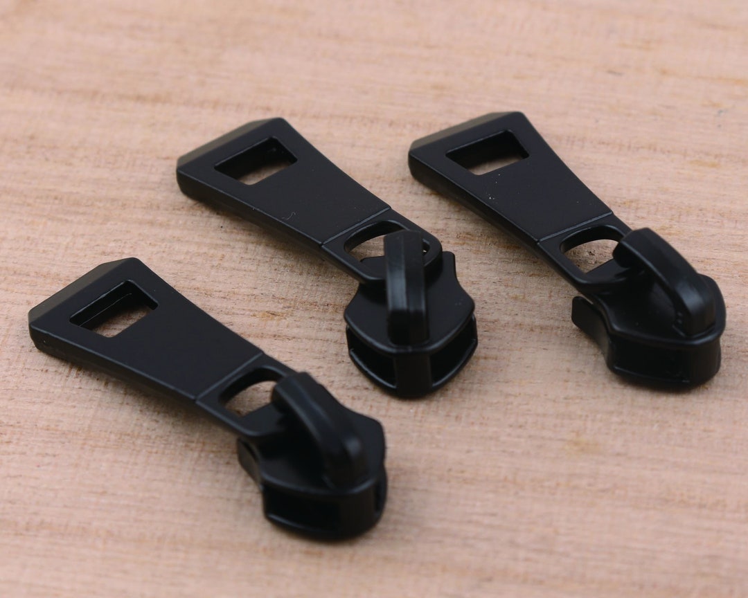 Metal 5 Zipper Head Matte Black Zipper Slider Head for Zipper Teeth