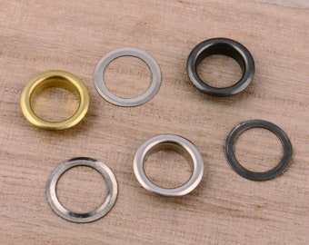 10mm Inner Round Eyelets With Washer Grommet Eyelet Rivets Eyelet Grommets Large Grommet Metal Eyelets For Bead Cores Leathercraft