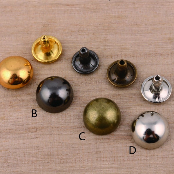 Leather Dome Rivet Etsy