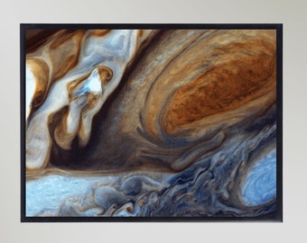 Jupiter Großer Roter Fleck von Voyager One NASA Weltraum Astronomie Poster Wand Druck Geschenk in verschiedenen Größen ungerahmt