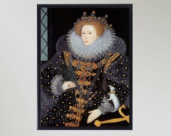 Elizabeth I (Circa 1585) Painting Print Poster Picture Gift In Various Sizes Unframed