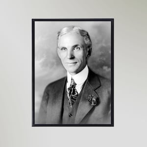 Henry Ford (1919) Druck Poster Bild Geschenk In Verschiedenen Größen Ungerahmt