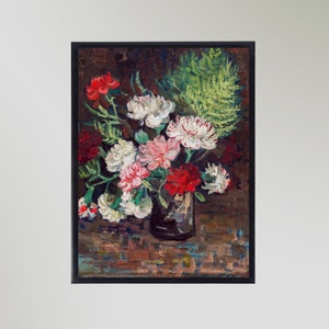 ゴッホ作「カーネーションの花瓶」展ポスター アートプリント - Etsy 日本