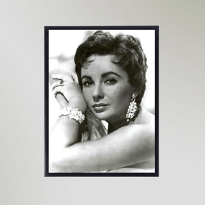 Elizabeth Taylor Print Poster Vintage Picture Gift In Various Sizes Unframed