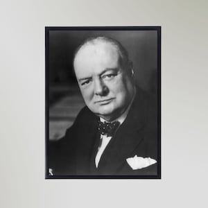 Winston Churchill Print Poster Picture Gift In Various Sizes Unframed