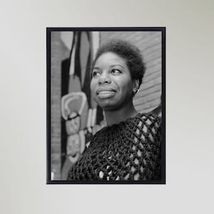 Nina Simone (1965) Print Poster Picture Gift In Various Sizes Unframed