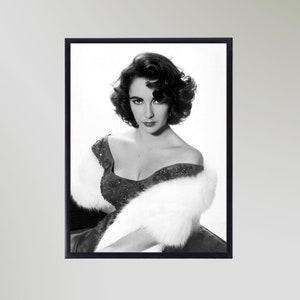 Elizabeth Taylor (1950’s) Print Poster Vintage Picture Gift In Various Sizes Unframed