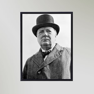 Winston Churchill Print Poster Picture Gift In Various Sizes Unframed