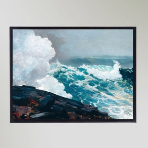 Northeaster (1895) by Winslow Homer Painting Print Poster Picture Wall Art In Various Sizes Unframed
