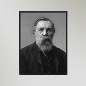 Friedrich Engles (1891) Druck Poster Bild Geschenk In Verschiedenen Größen Ungerahmt