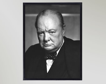 Winston Churchill Print Poster Picture Gift In Various Sizes Unframed