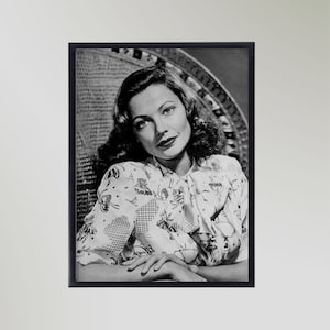 Gene Tierney (1946) Affiche imprimée, photo, cadeau en différentes tailles, sans cadre