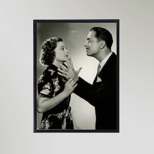 William Powell & Myrna Loy (1937) Print Poster Picture Gift In Various Sizes Unframed
