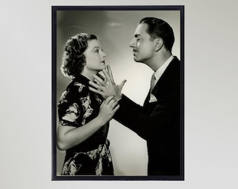 William Powell & Myrna Loy (1937) Print Poster Picture Gift In Various Sizes Unframed
