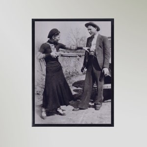 Bonnie & Clyde (1934) Print Poster Picture Gift In Various Sizes Unframed