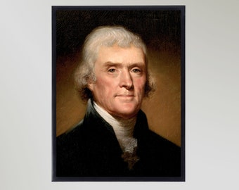 Thomas Jefferson Print Poster Painting Picture Gift In Various Sizes Unframed