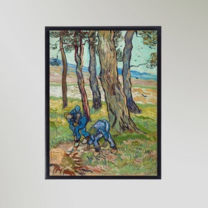 The Diggers (1889) By Vincent Van Gogh Painting Print Poster Picture Wall Art In Various Sizes Unframed