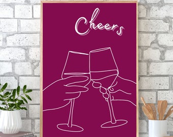 Impressão de vinho, arte de parede de vinho, impressão de cozinha de vinho, impressão de citação de elogios de vinho, impressão de cozinha, impressão de vinho, impressões de vinho em vários tamanhos