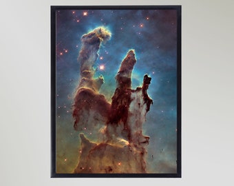 The Pillars Of Creation By Hubble NASA Space Astronomy Poster Wall Print Gift In Various Sizes Unframed