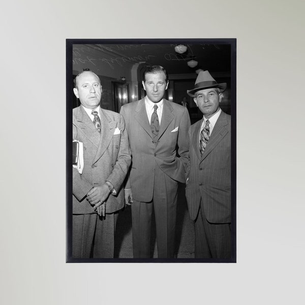 Bugsy Siegel With Attorneys (1944) Print Poster Picture Gift In Various Sizes Unframed