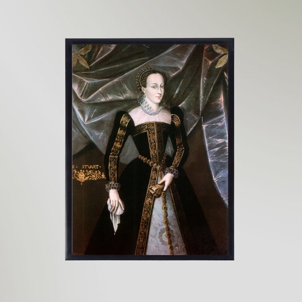 Mary Queen Of Scots (1542-1587) Painting Print Poster Picture Gift In Various Sizes Unframed