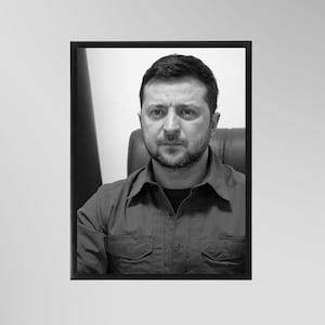 President Zelenskyy Print Poster Picture Gift In Various Sizes Unframed
