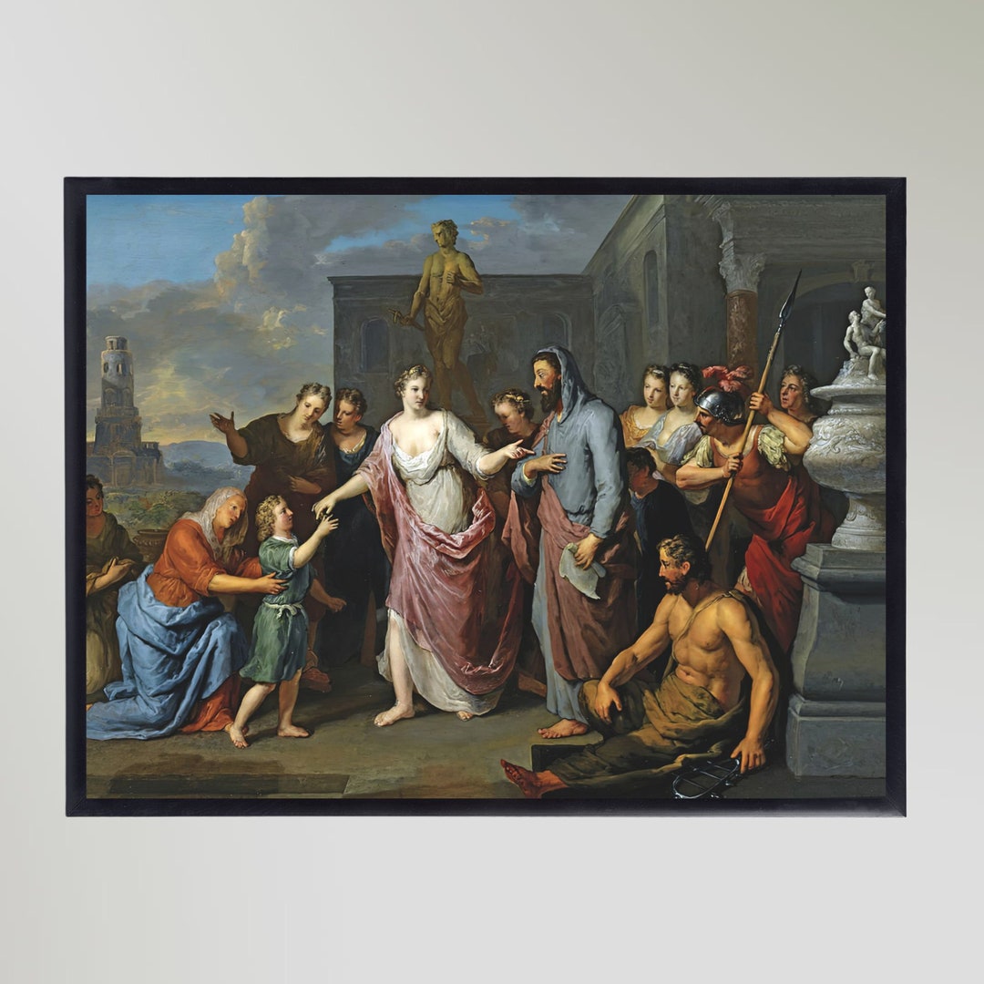 Alexander the Great & Aristotle by Gerald Hoet 1733 Painting Print