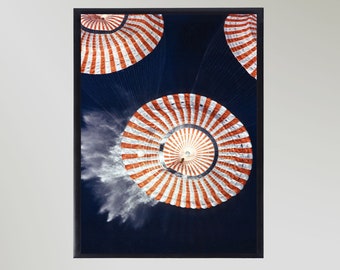 Apollo 17 Splashdown NASA Weltraum Astronomie Plakat Wand-Druck-Geschenk in verschiedenen Größen ungerahmt