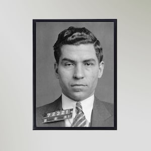 Lucky Luciano (1931) Druck Poster Bild Geschenk in verschiedenen Größen ungerahmt