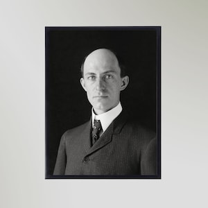 Wilbur Wright (1905) Druck Plakat Vintage Bild Geschenk in verschiedenen Größen ungerahmt