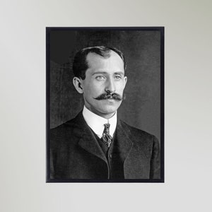 Orville Wright (1905) Druck Plakat Vintage Bild Geschenk in verschiedenen Größen ungerahmt
