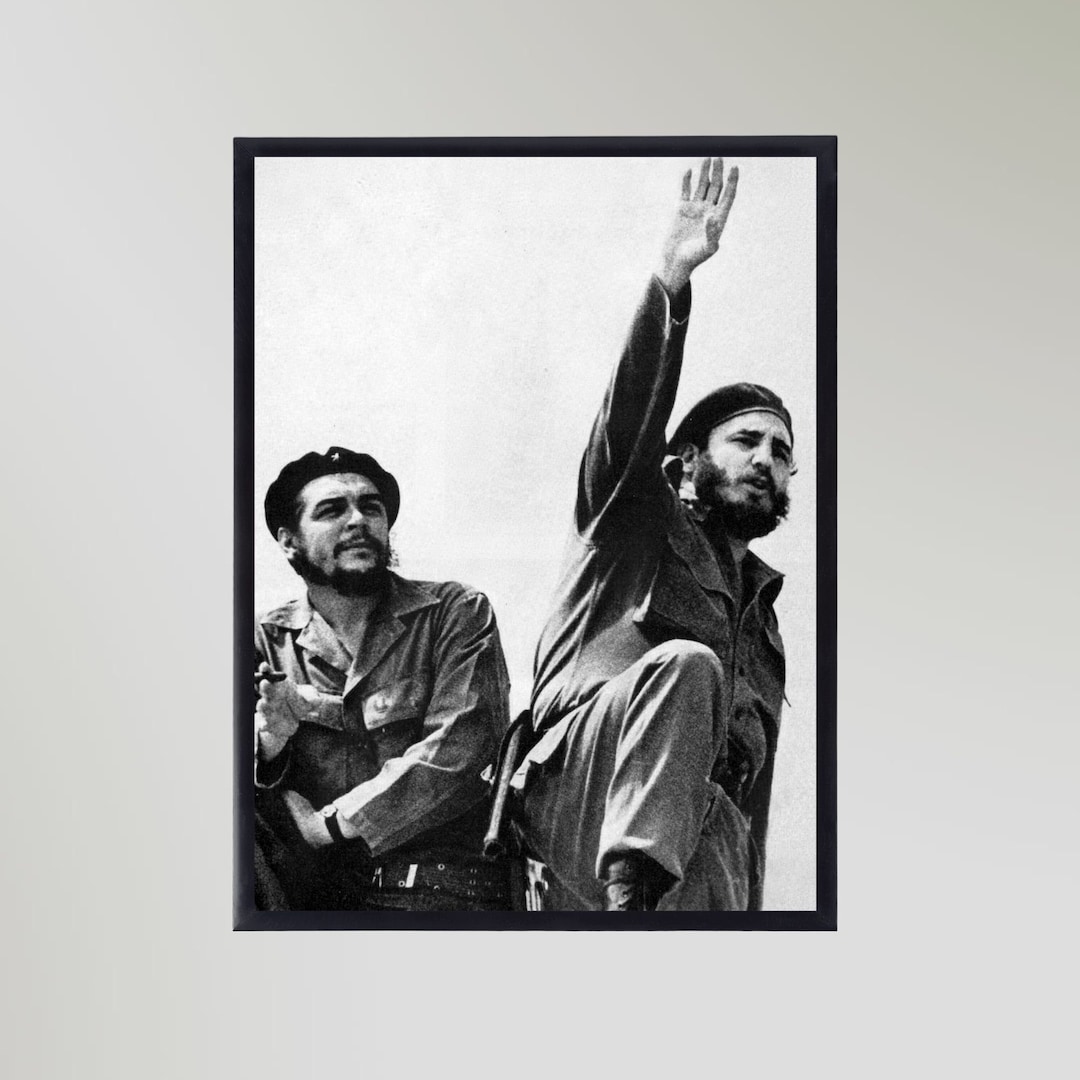その他 2024 EC C. Guevarra/F. Castro 1of1 Black Che Guevara and Fidel Castro Matte Poster - Etsy