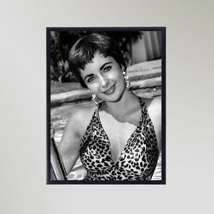 Elizabeth Taylor Print Poster Vintage Picture Gift In Various Sizes Unframed