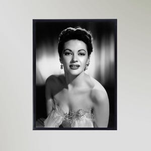 Yvonne De Carlo (1955) Impressão Pôster Imagem Vintage Presente Em Vários Tamanhos Sem Moldura
