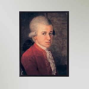 Wolfgang Amadeus Mozart Print Poster Picture Gift In Various Sizes Unframed